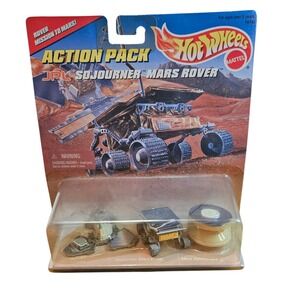Hot Wheels Action Pack JPL Sojourner Mars Rover Pathfinder Set 16145 1996 NIP